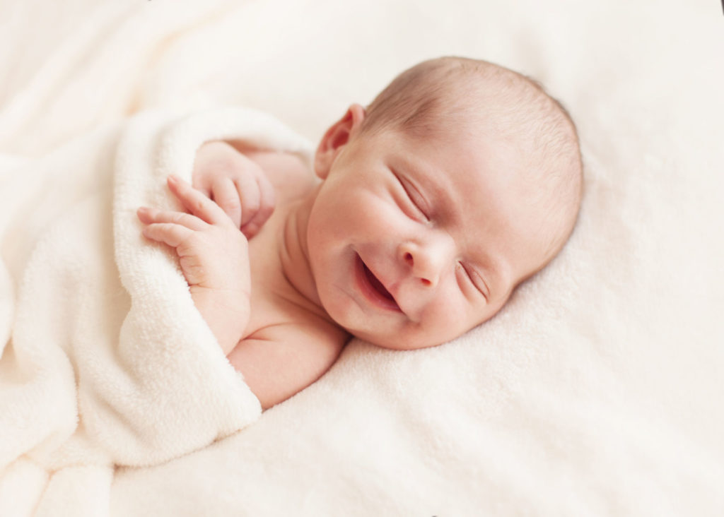 Sleeping newborn baby